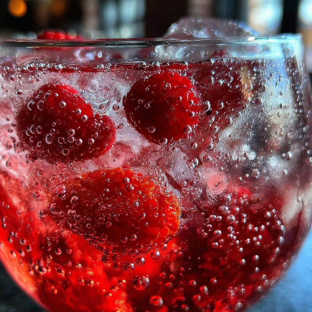 Alkoholfreier Pink Gin Spritz