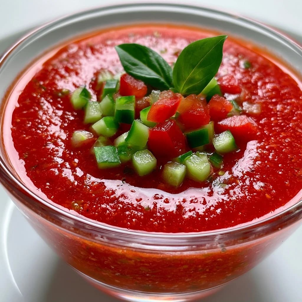 Andalusische Gazpacho (Kalte Gemüsesuppe)
