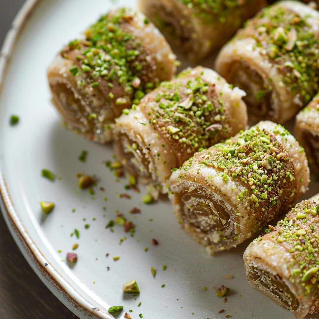 Berlin Halal Dattel-Marzipan-Rollen mit Pistazien