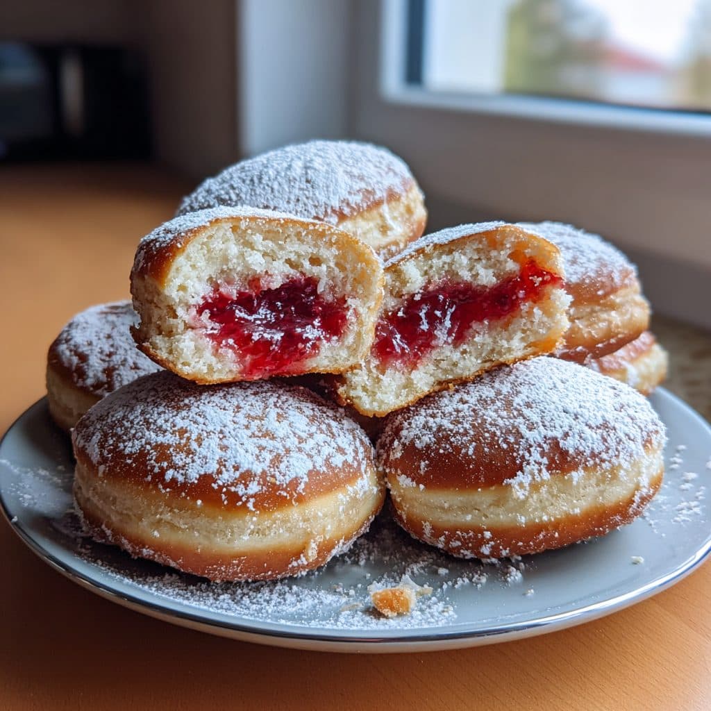 Berliner Pfannkuchen (Marmeladen-Krapfen)