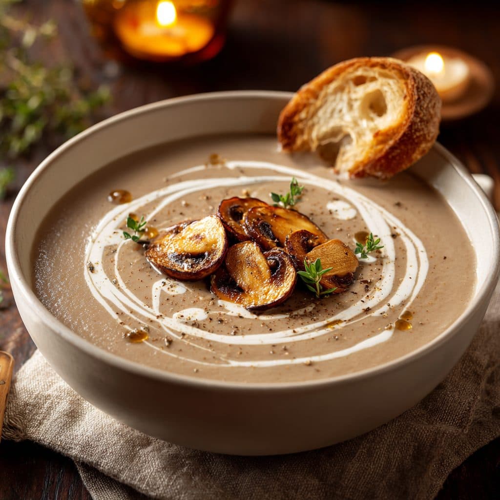 Cremige Pilzsuppe