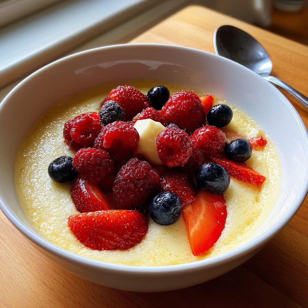 Cremiger Grießbrei mit Beeren