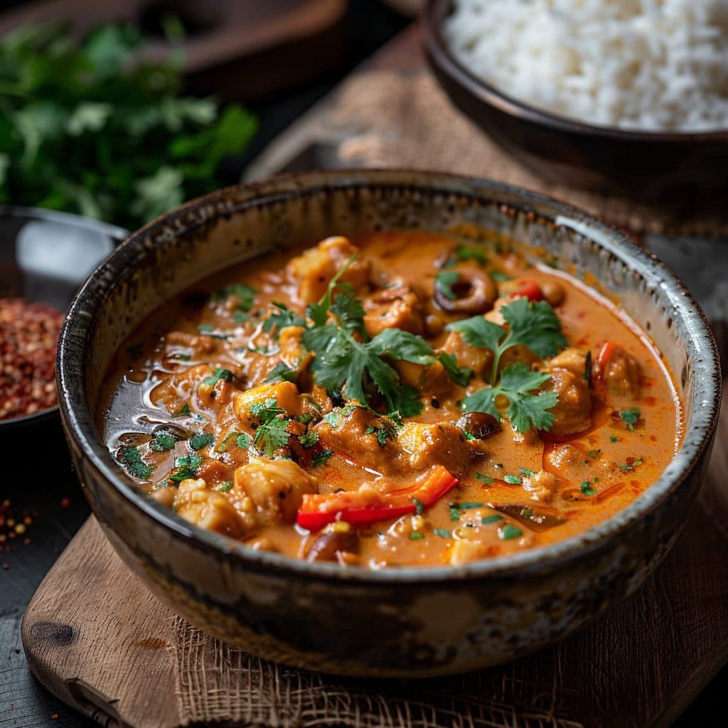 Cremiges Hähnchen-Curry