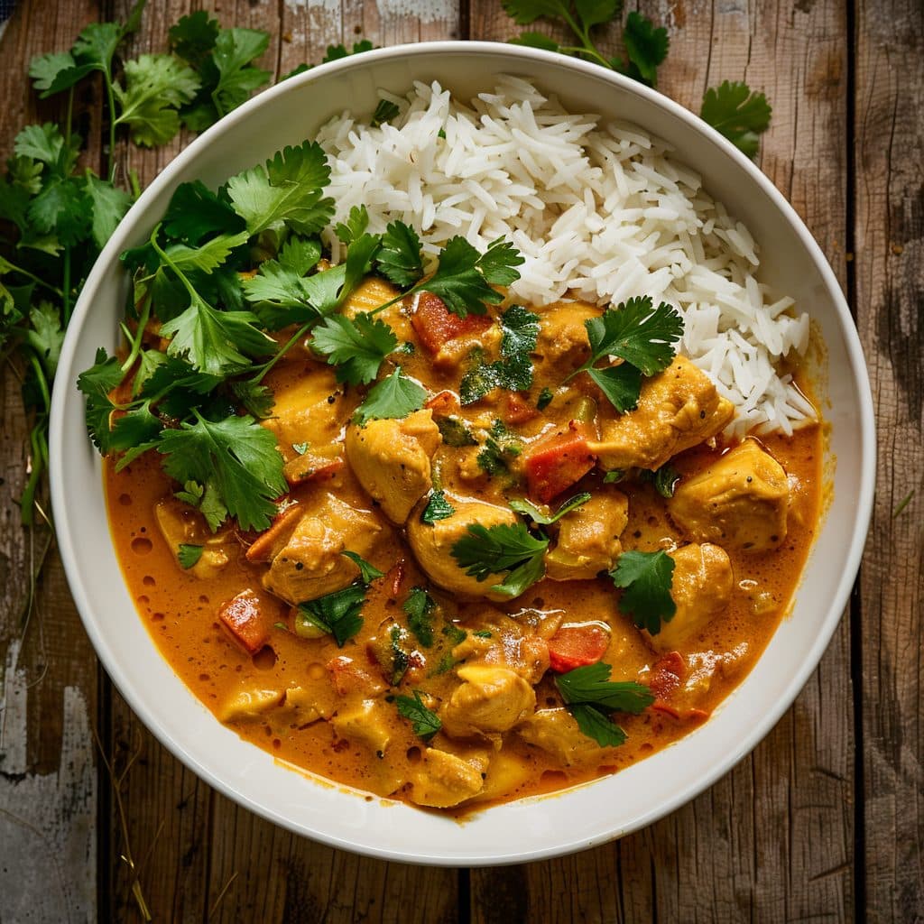 Cremiges Hähnchen-Curry
