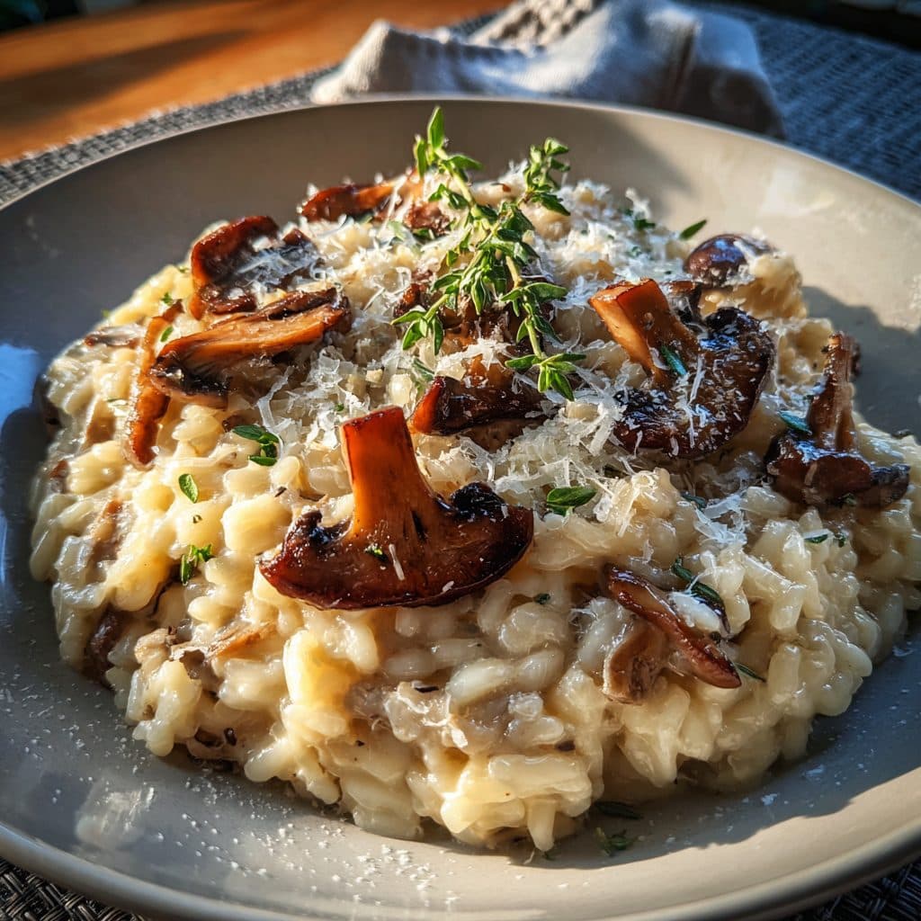 Cremiges Pilzrisotto