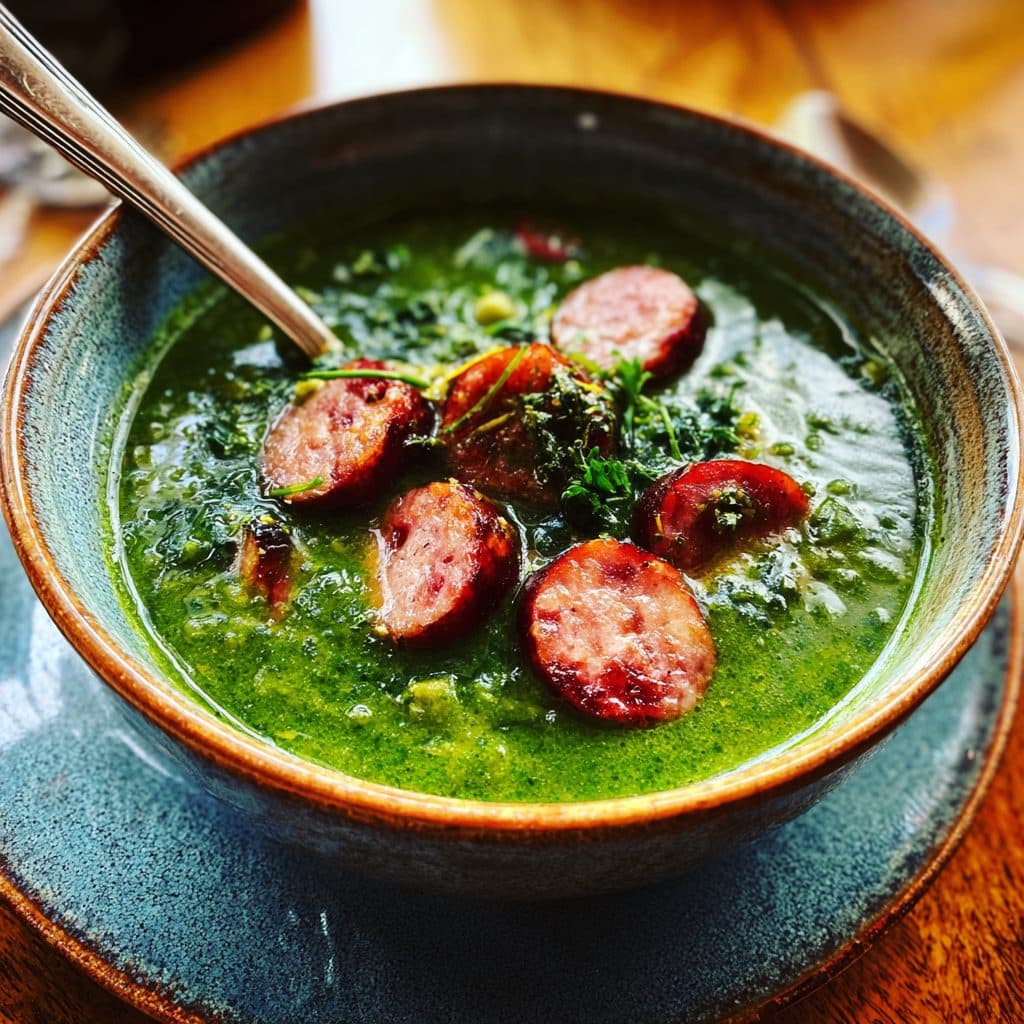 Deftige Erbsensuppe mit Rinder-Wienerle
