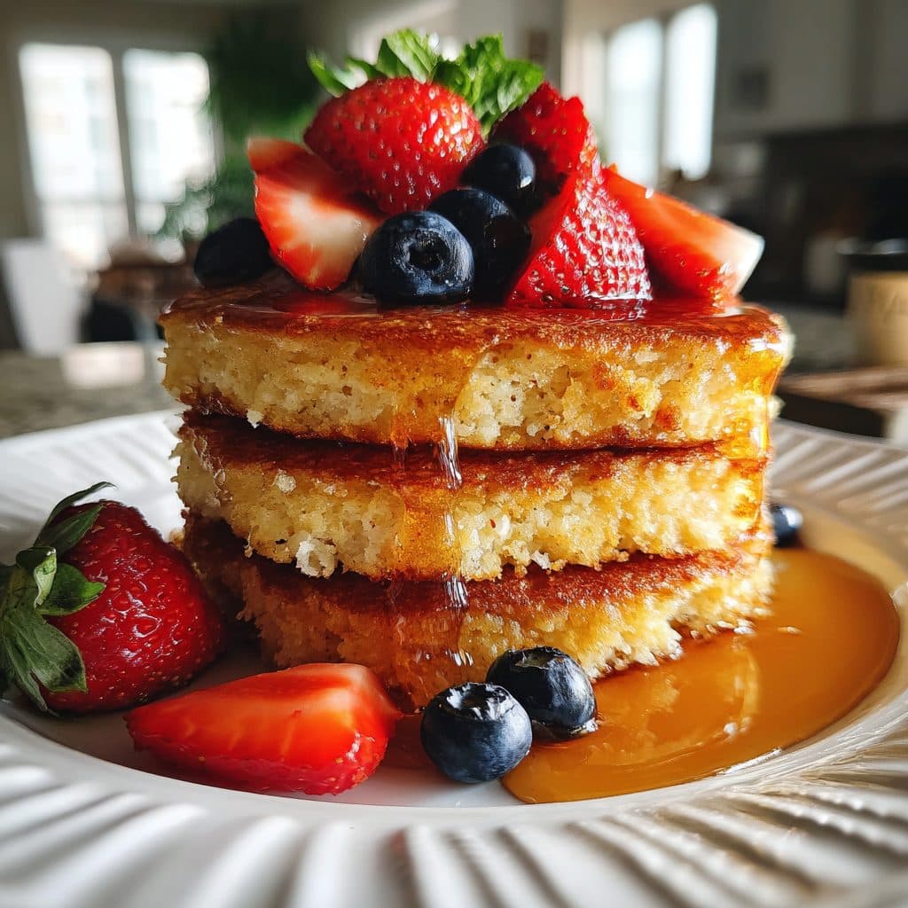 Fluffy Pancakes mit Beeren