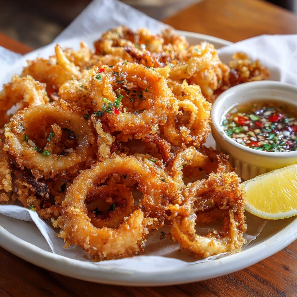 Fried Pusit (Knusprige Tintenfischringe)