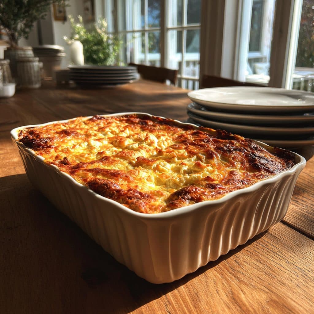 Griechischer Krautauflauf mit Rinderhackfleisch und Feta