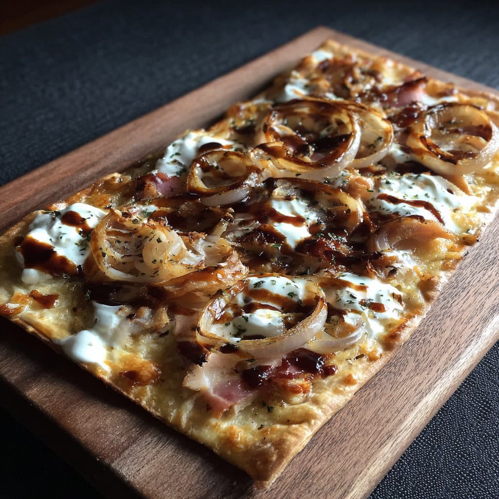 Hähnchen-Flammkuchen