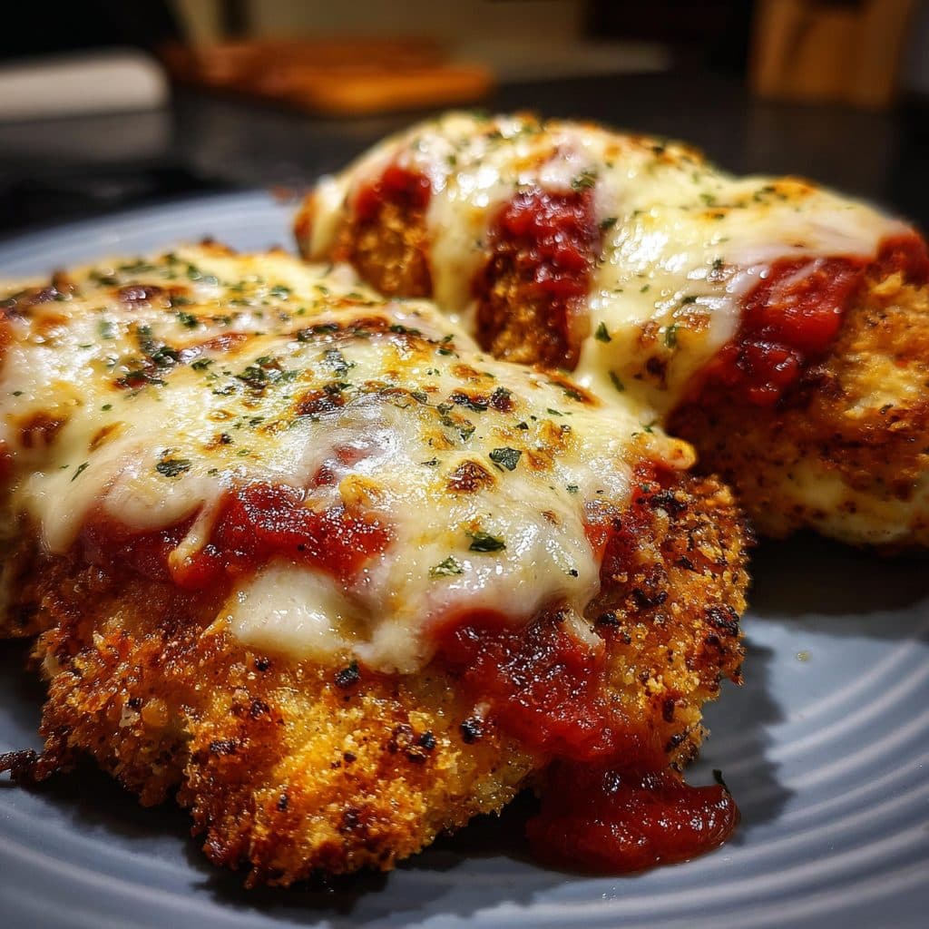 Hähnchen-Parmesan 'Halal Style'