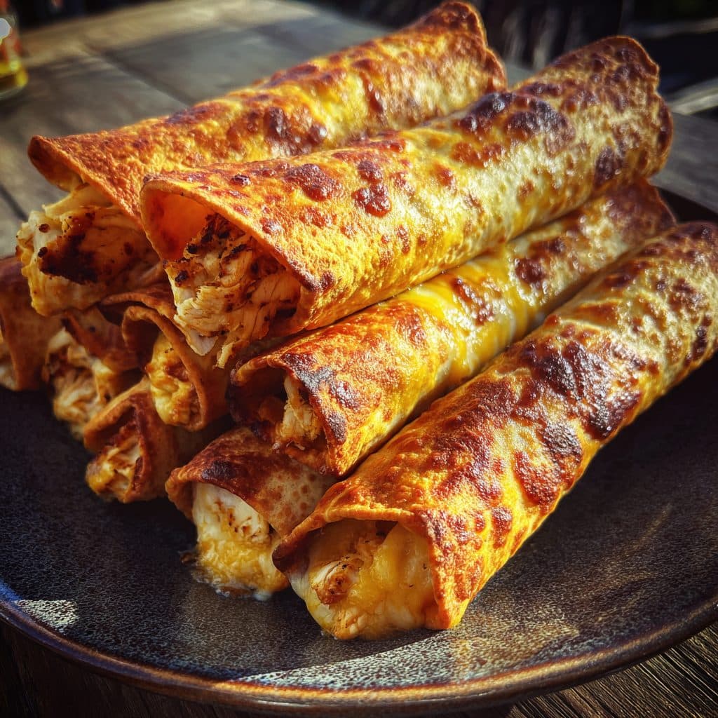Knusprige Hähnchen-Taquitos