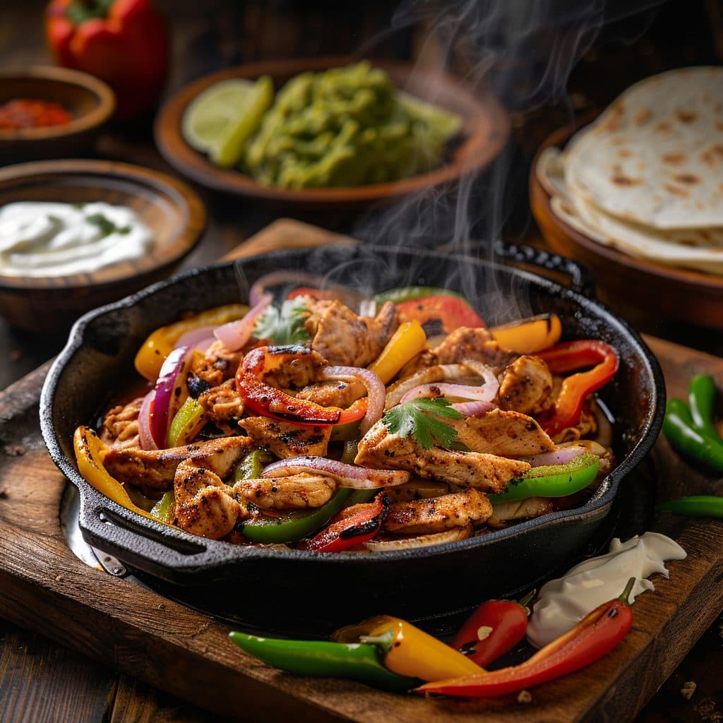 Hähnchen-Fajitas