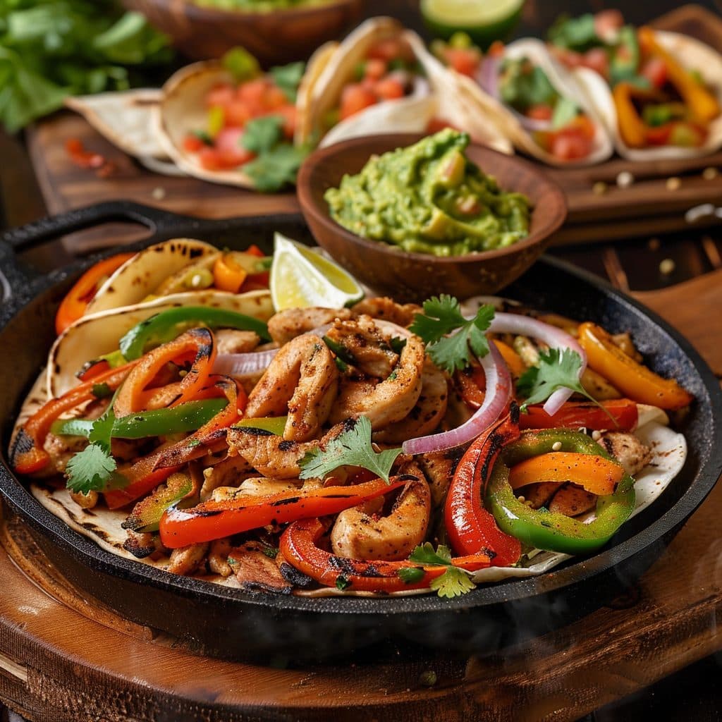 Hähnchen Fajitas