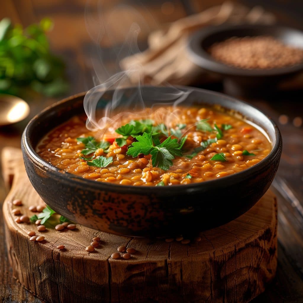 Herzhafte Rote Linsensuppe