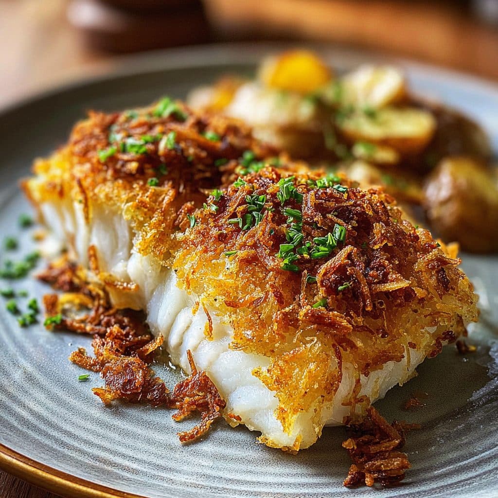 Kabeljau unter der Kartoffelkruste