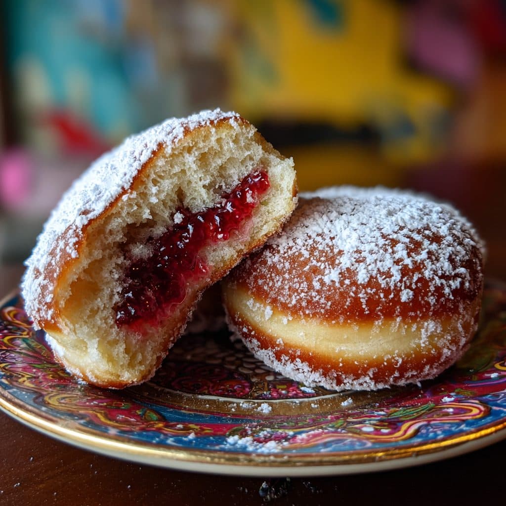 Klassische Berliner Pfannkuchen für Fasching