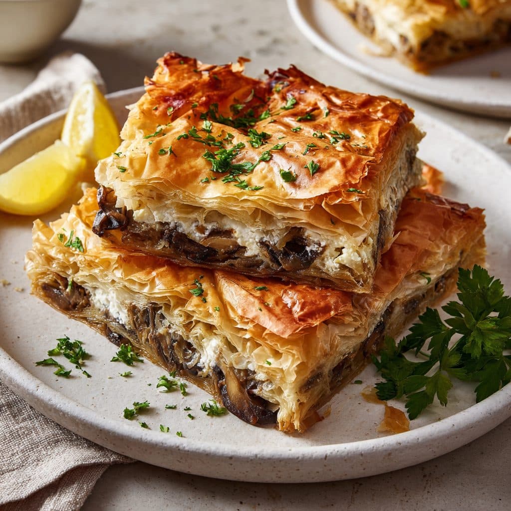 Manitaropita (Griechische Pilz-Pastete)