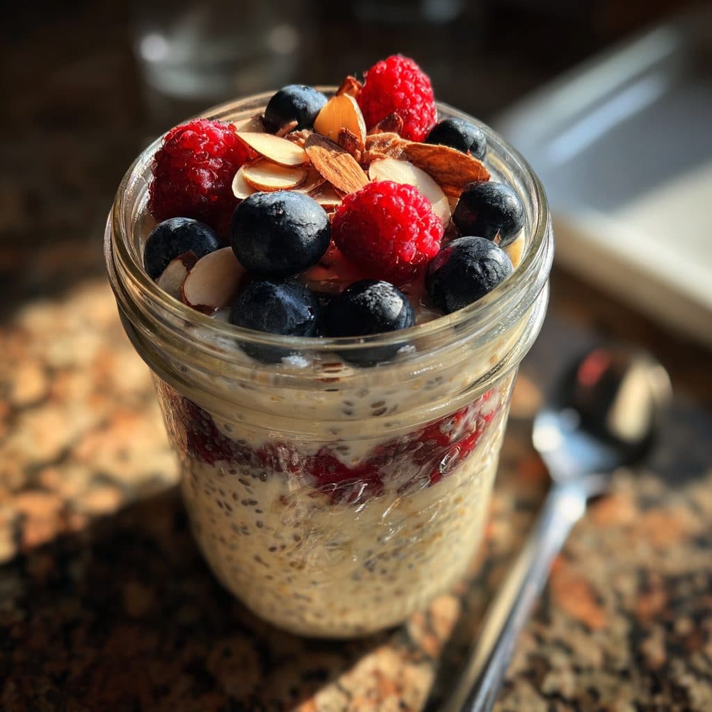 Overnight Oats mit Beeren