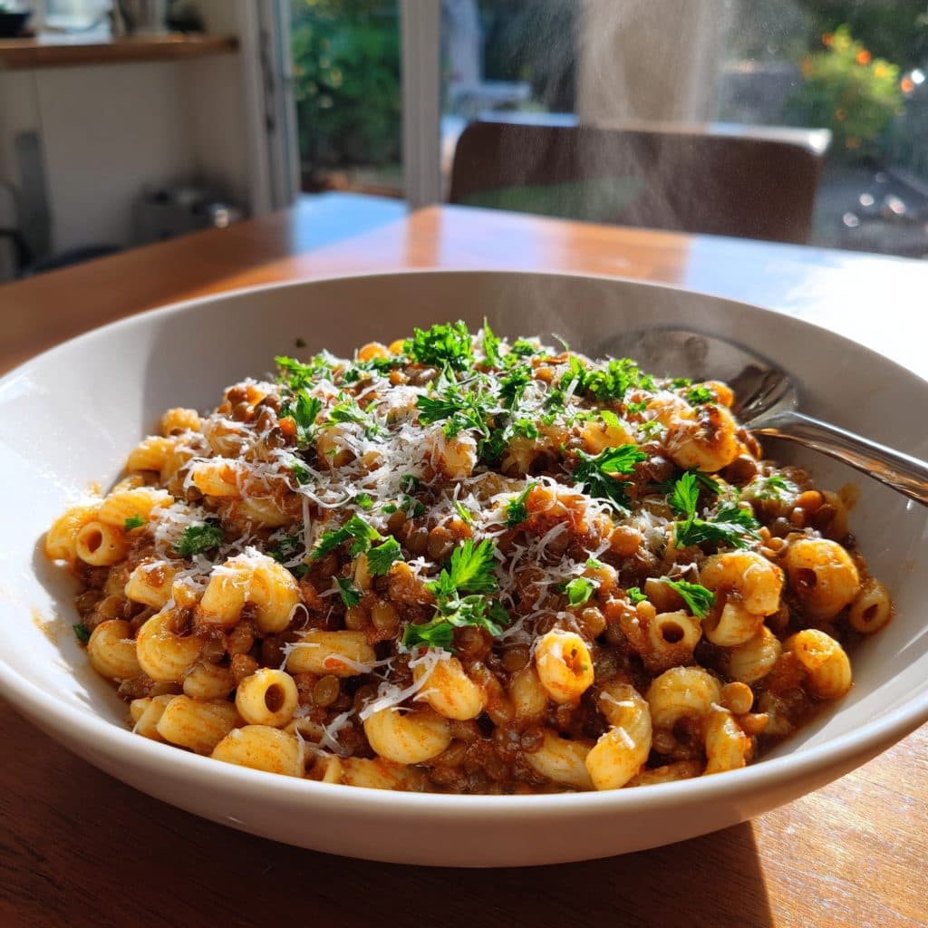 Pasta e Lenticchie (Pasta mit Linsen)