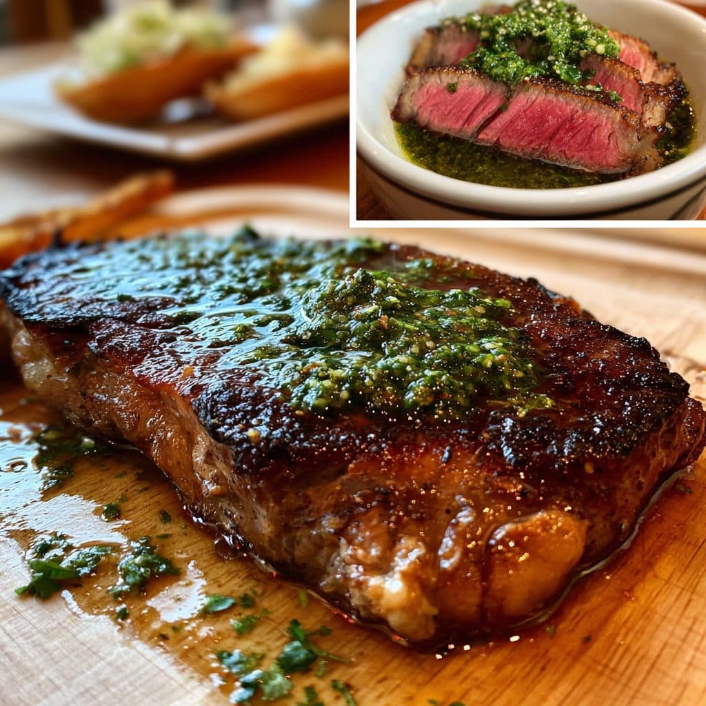 Zartes Rinder-Entrecôte mit Chimichurri