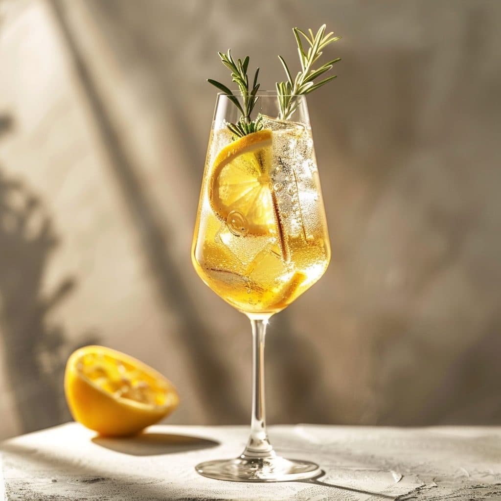 Rosmarin-Zitronen-Botanischer Spritz
