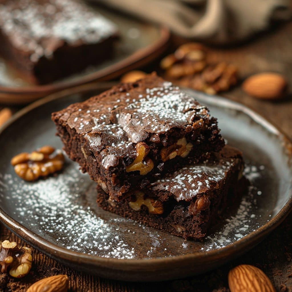 Saftige Vegane Walnuss-Brownies