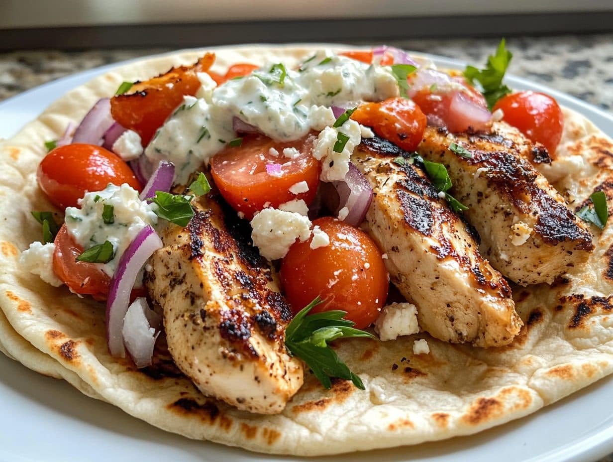 Schnelle griechische Pitas