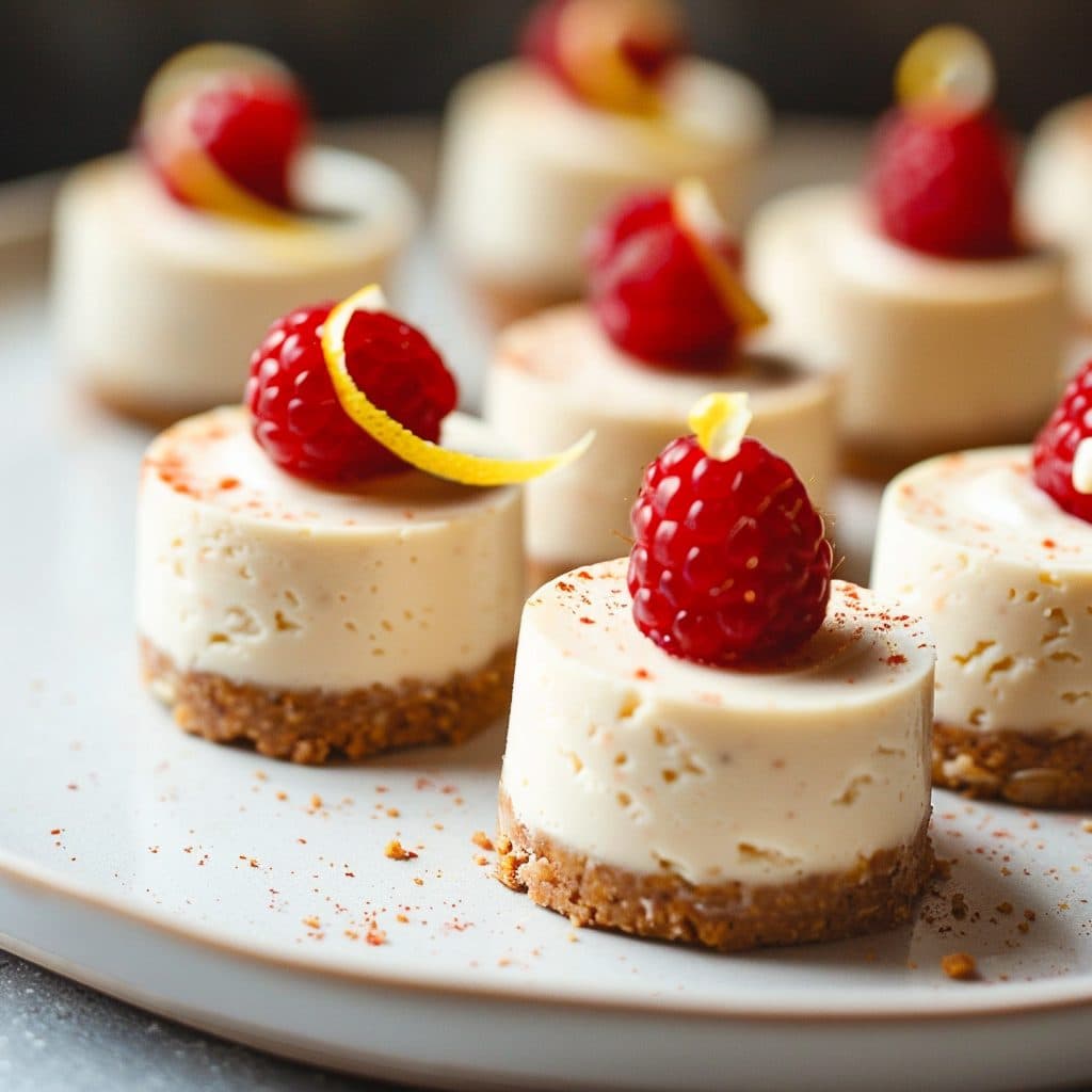 Vegane Cashew-Käsekuchen-Bites