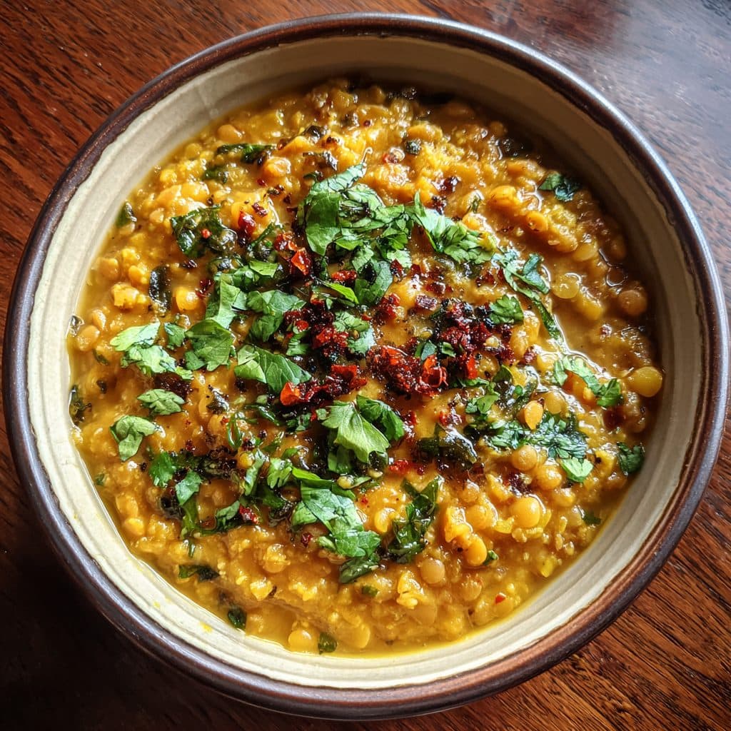 Veganes Linsen-Dal mit Umami-Kick