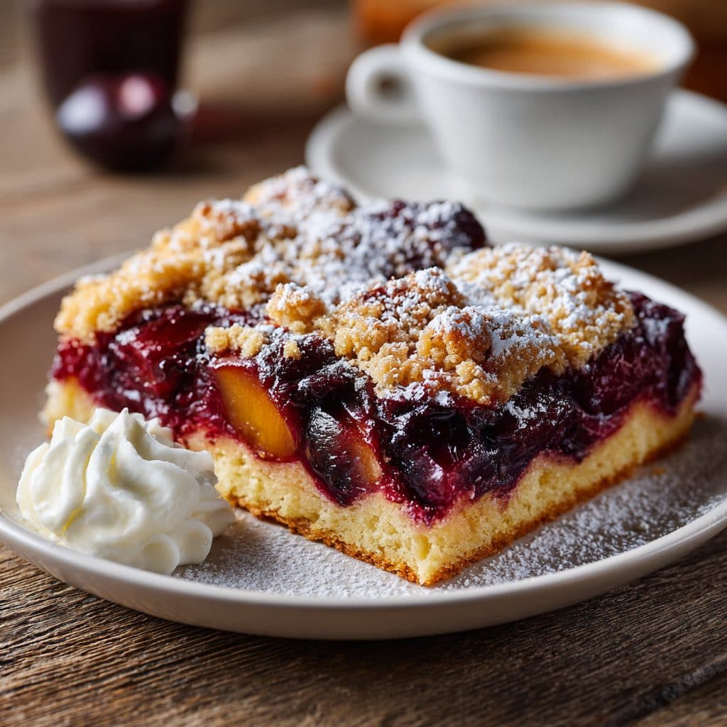 Zwetschgenkuchen (Deutscher Pflaumenkuchen)