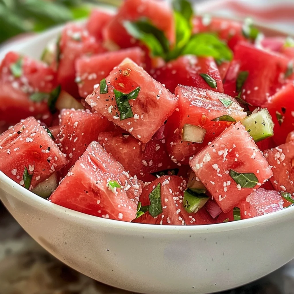 Wassermelonensalat