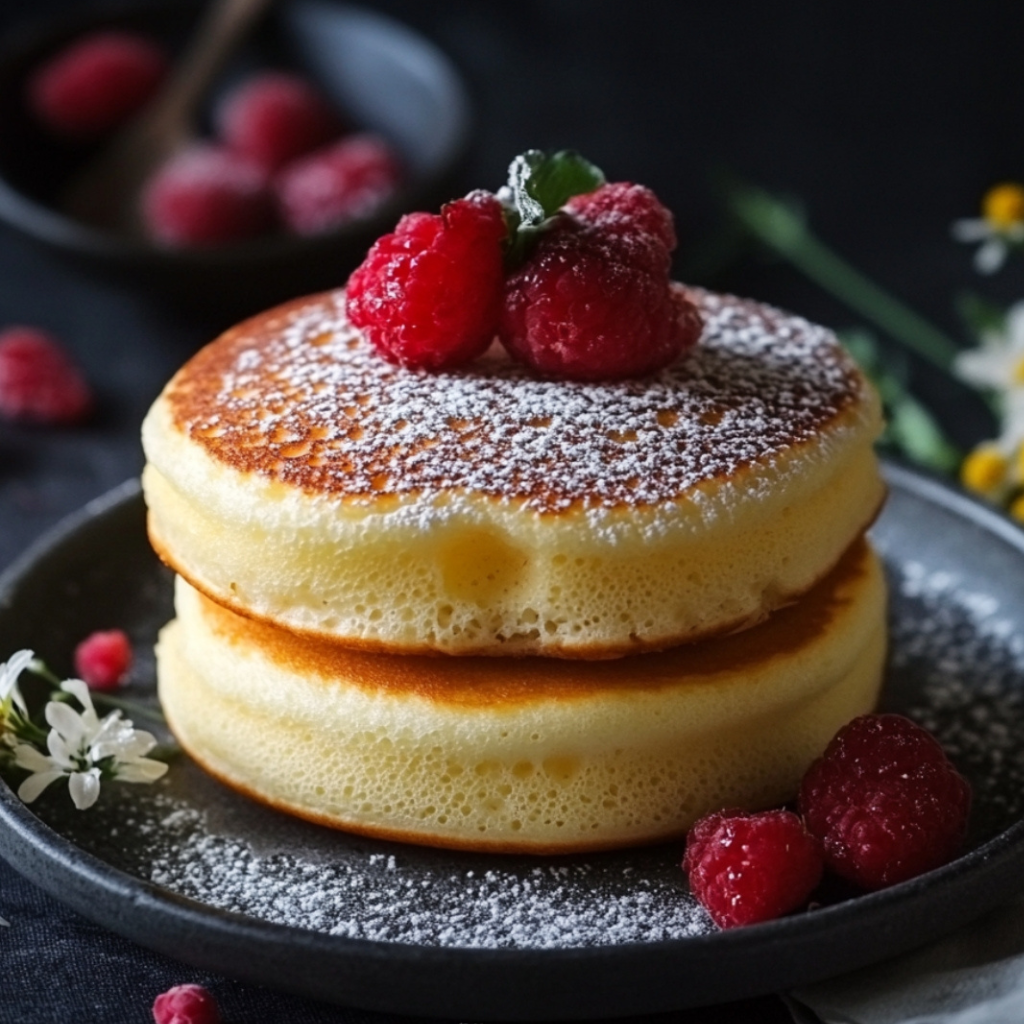 Fluffige Zitronen-Vanille-Pfannkuchen