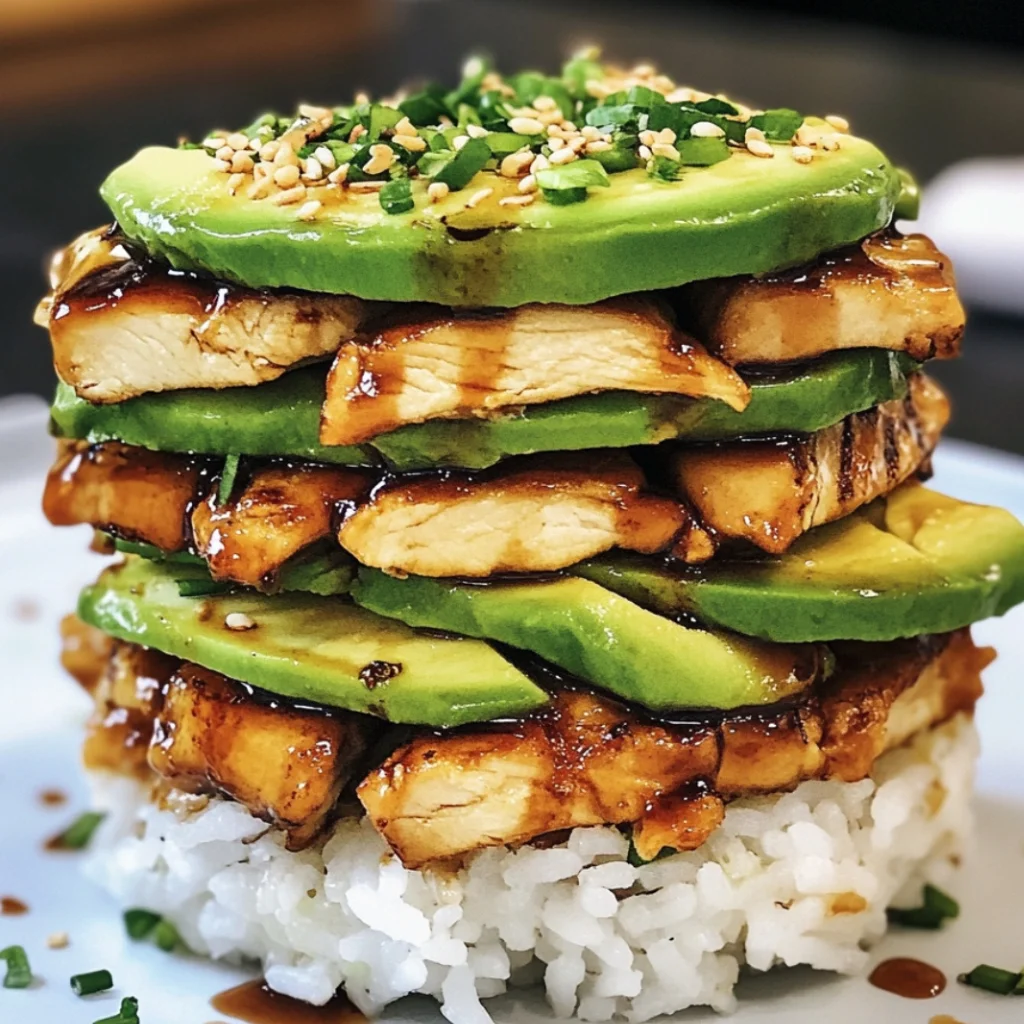 Sushi-Reis Huhn Avocado