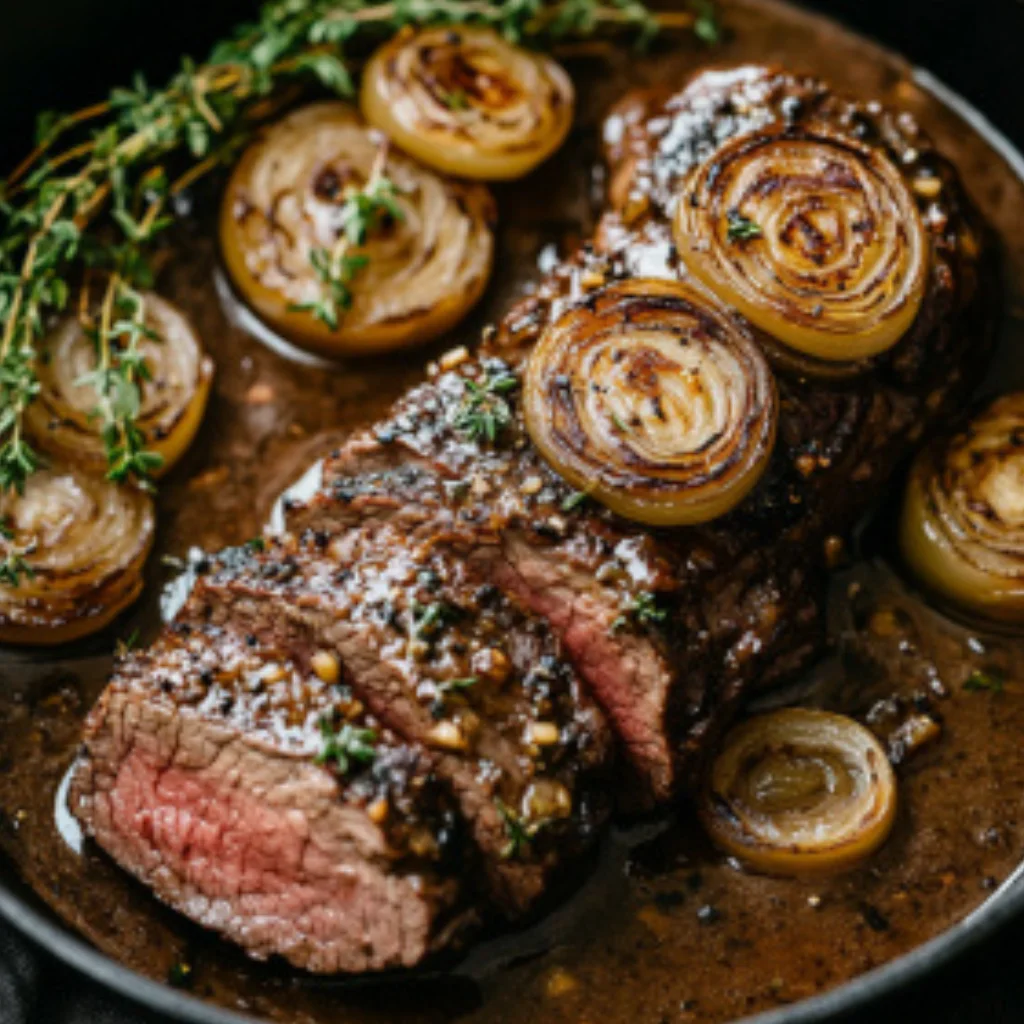 Rinderfilet mit Französischer Zwiebel