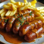 Currywurst mit selbstgemachter Currysauce